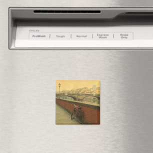 Imán Viejo puente en Florencia, Italia. Foto de época