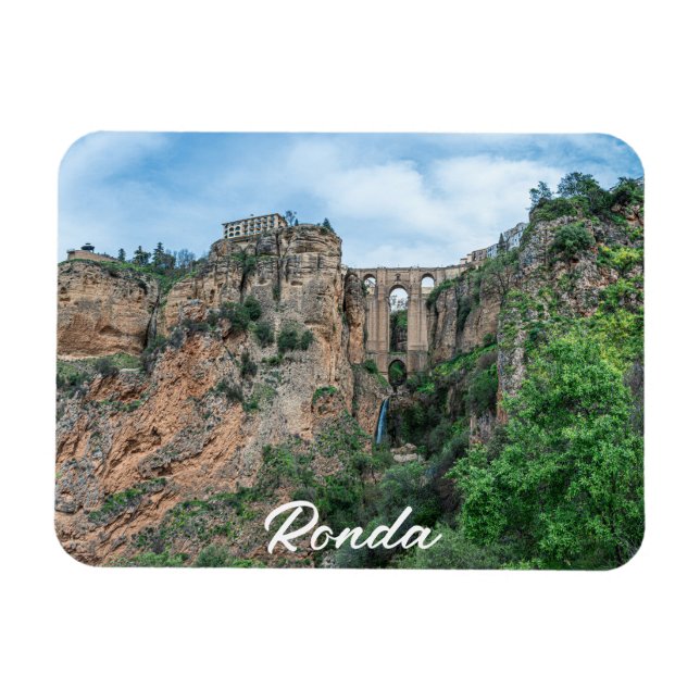 Imán Viejo puente histórico en Ronda, España (Horizontal)