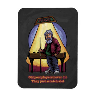 Imán Viejos jugadores de Pool