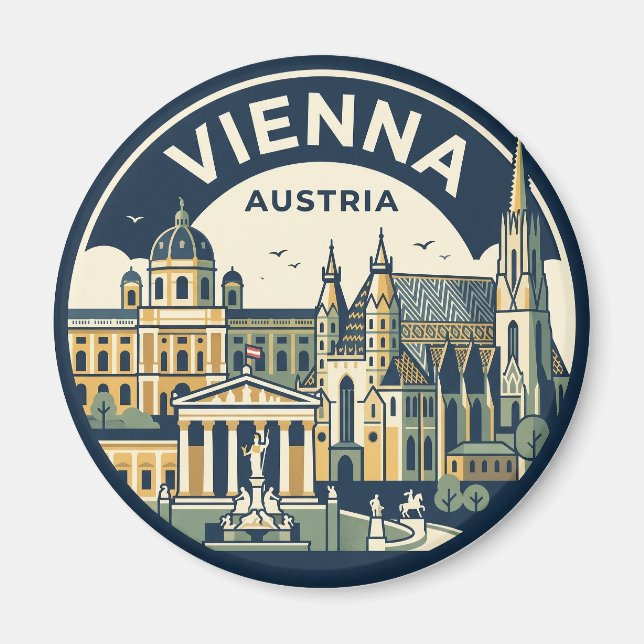 Imán Viena Austria (Frente)