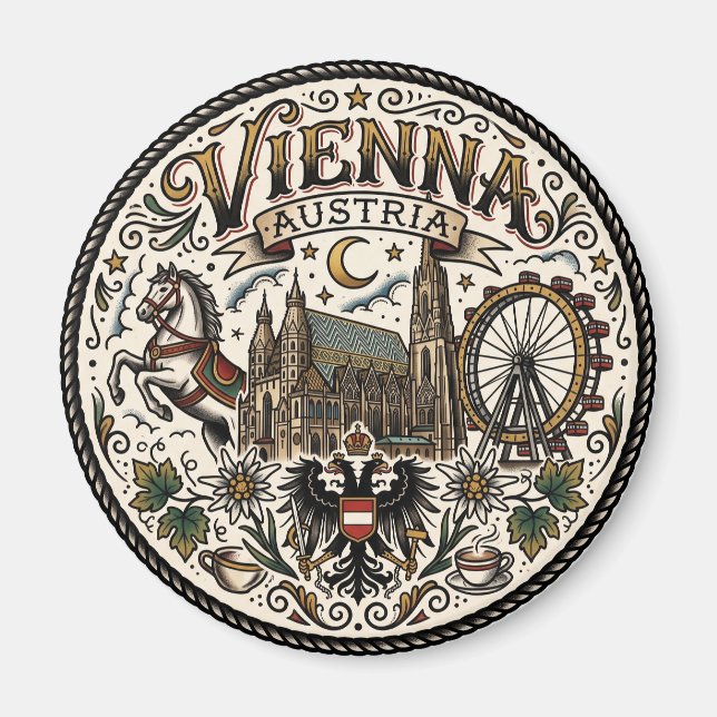 Imán Viena Austria (Frente)