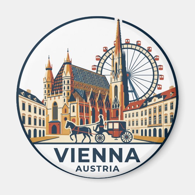 Imán Viena Austria (Frente)