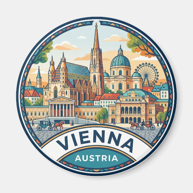 Imán Viena Austria (Frente)