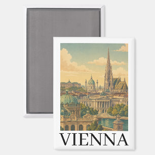Imán Viena Austria Viaje Antiguo Cultura Austriaca