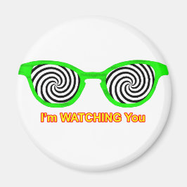 Imán Viendo Hypnotize Gafas de Sol Rim Verde El MUSEO