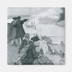 Imán Viendo la lucha en el ilustracion Bunker Hill