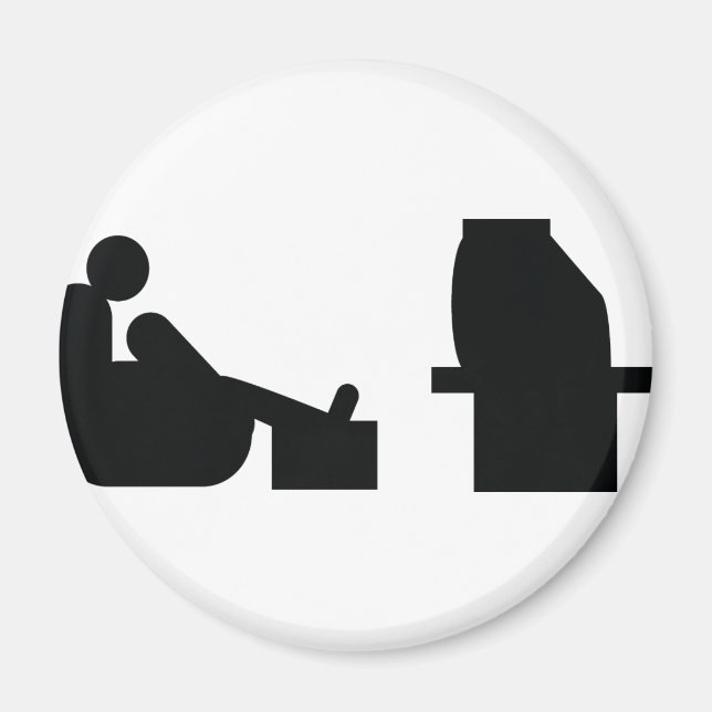 Imán viendo televisión (Frente)