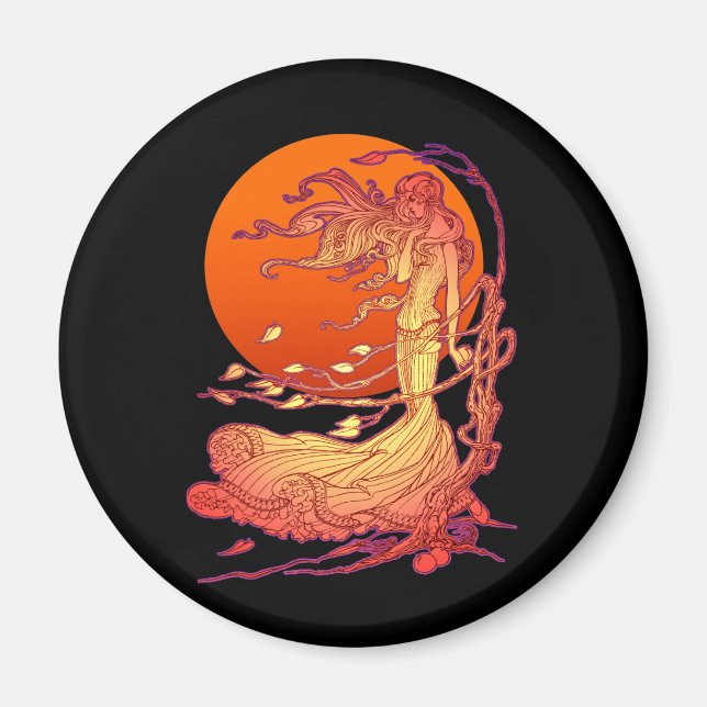 Imán Viento de Halloween (Frente)