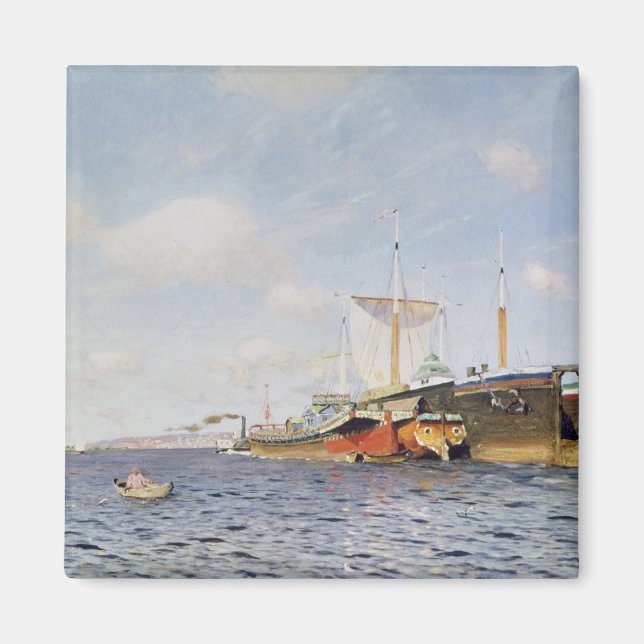 Imán Viento fresco en el Volga, 1895 (Frente)