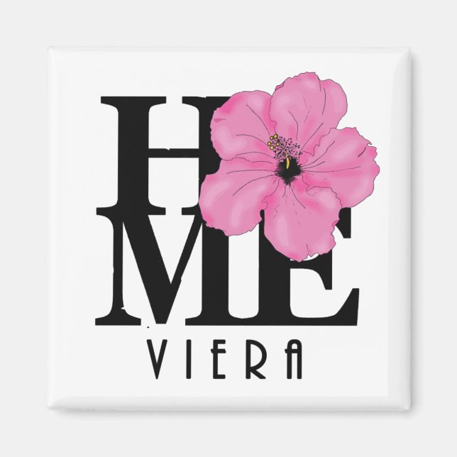 Imán Viera HOME Pink Hibiscus Magnet (Frente)