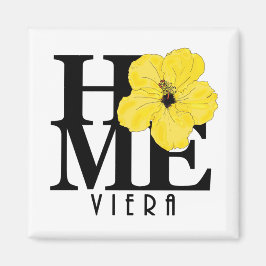 Imán Viera HOME Yellow Hibiscus Magnet