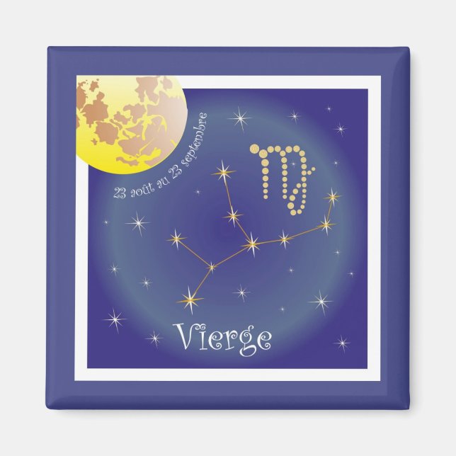 Imán Vierge 23 août au 23 septembre Magnet (Frente)