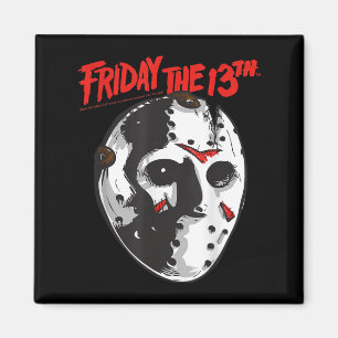 Imán Viernes 13 de Halloween Diseño Máscara de arte