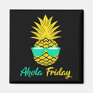Imán Viernes Aloha Piña Frutas Veraniegas Piña