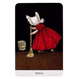 Imán Viernes de Sunbonnet Sue Magnet a principios del s