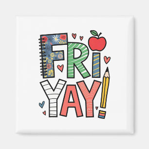 Imán Viernesyay Feliz viernes Vibraciones de fin de sem