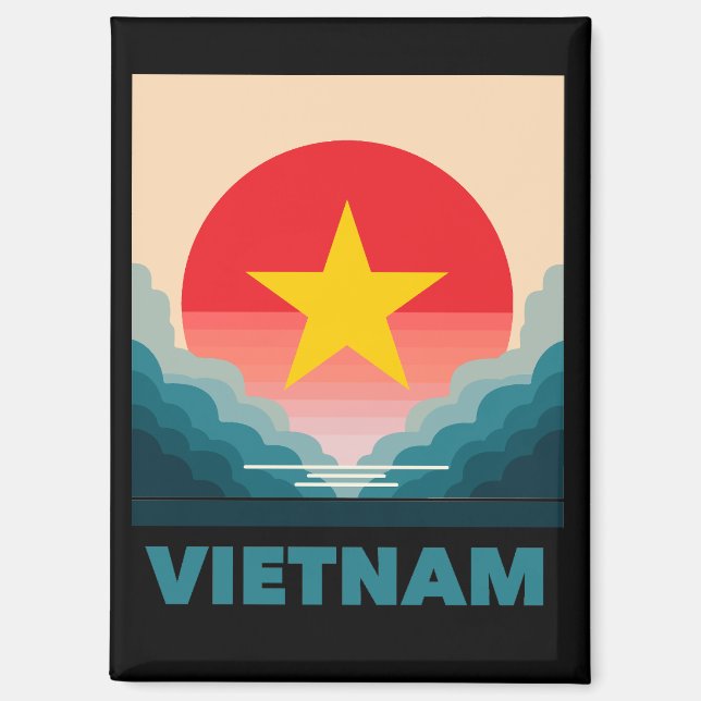 Imán Vietnam Sudeste Asiático (Anverso)