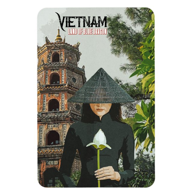 Imán Vietnam: Vacaciones de viaje (Vertical)