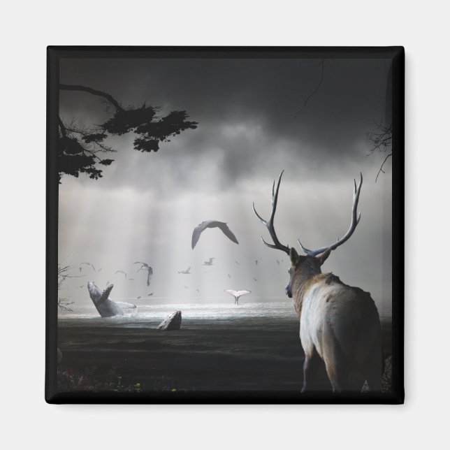 Imán Vigilancia de ballenas (Frente)