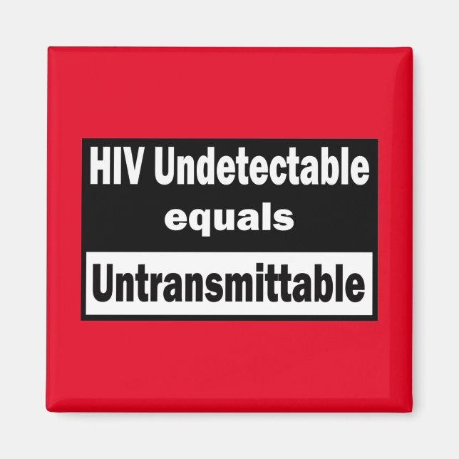 Imán VIH Indetectable es igual a VIH Intransmisible (Frente)