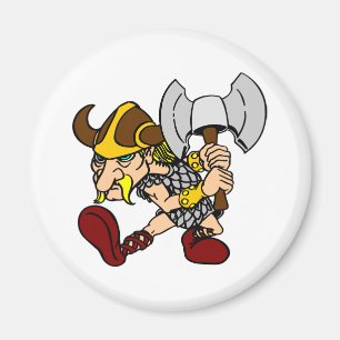 Imán Viking2 enojado blanco