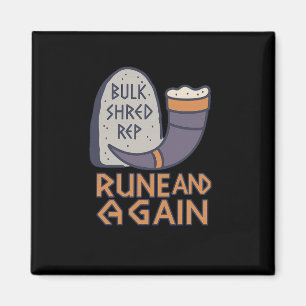 Imán Viking Gym Rune Y Gain Fitness Diciendo Para El Mú