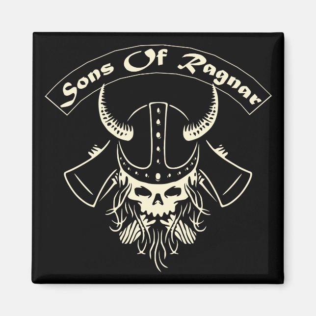 Imán Viking Hijos De Ragnar 03 #USAPatriotGraphics © (Frente)