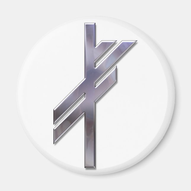 Imán Viking Rune-luck-silver (Frente)