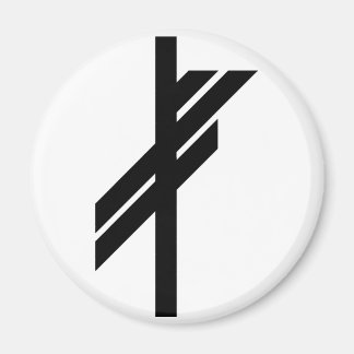 Imán Viking Rune - Suerte - negro