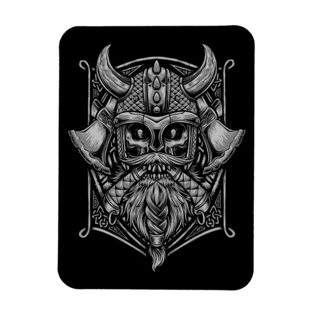 Imán Viking Skull Magnet (Vertical)