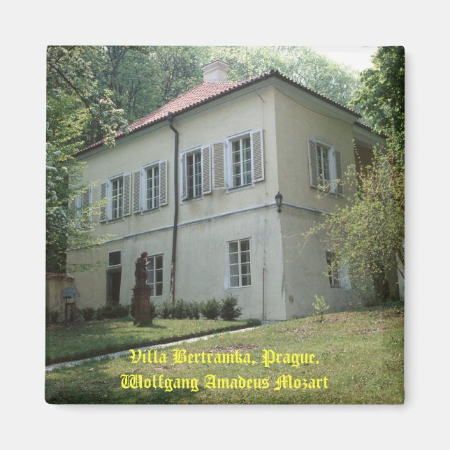 Imán Villa Bertramka-Mozart-Praga (Frente)
