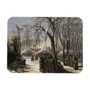 Imán Villa de invierno de los Minatarres, plato 26 de V