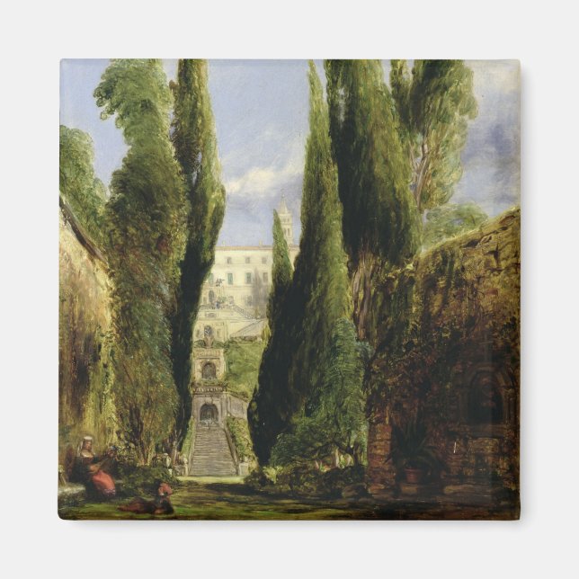 Imán Villa D'Este, Tivoli (aceite sobre lienzo) (Frente)