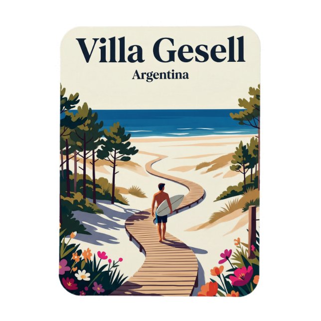 Imán Villa Gesell Argentina (Vertical)