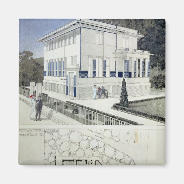 Imán Villa Wagner, Viena (Frente)
