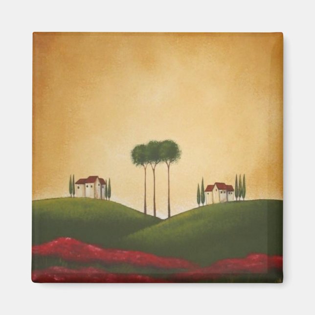 Imán Villas toscanas y pasteles (Frente)