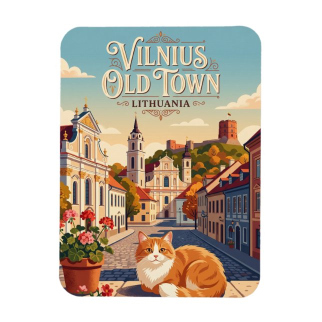 Imán Vilnius Ciudad Vieja Lituania (Vertical)