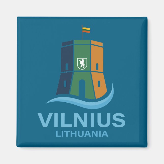 Imán Vilnius Lithuania (Frente)