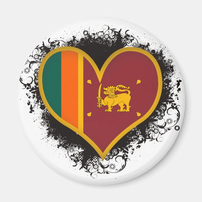 Imán Viñage I Love Sri Lanka (Frente)