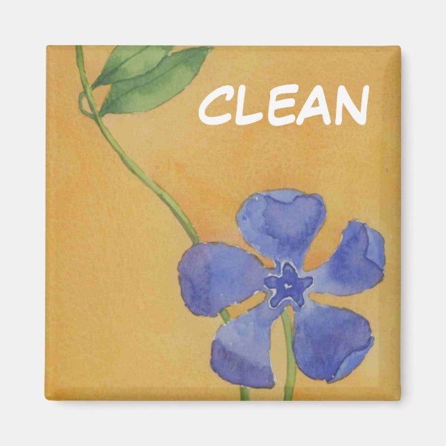 Imán "Vinca" Dish Washer Status Floral Magnet (Frente)