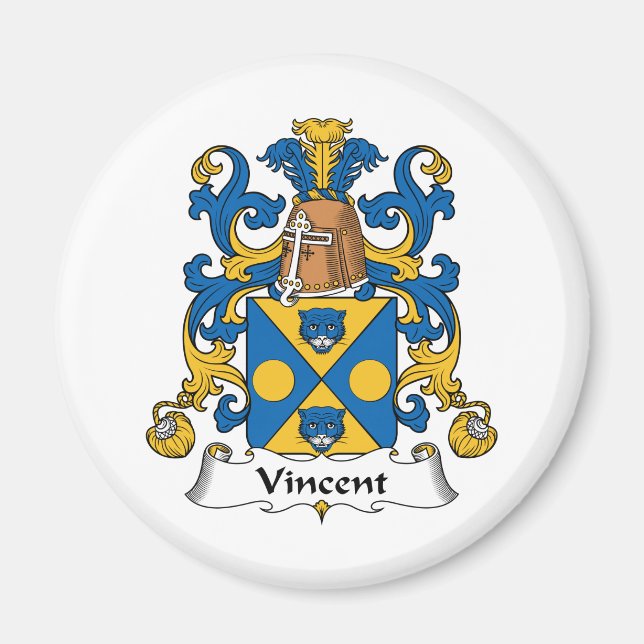 Imán Vincent Family Crest (Frente)