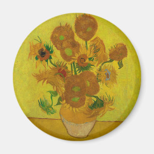 Imán Vincent Van Gogh 15 girasoles Pintura