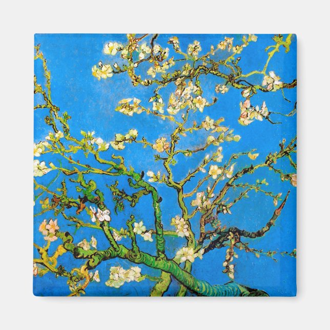 Imán Vincent Van Gogh - Almendro en Flor Arte Fino (Frente)