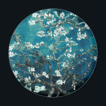 Imán Vincent Van Gogh Almond Blossoms Oscuro Verde azul<br><div class="desc">Artista: Vincent Van Gogh Título: Flores de almendra de color alterado</div>