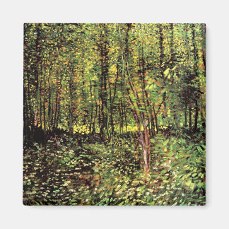Imán Vincent Van Gogh - Árboles y sotobosque Arte fino