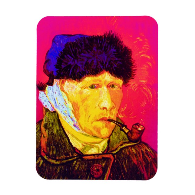 Imán Vincent Van Gogh - Arte pop de autoretrato (Vertical)