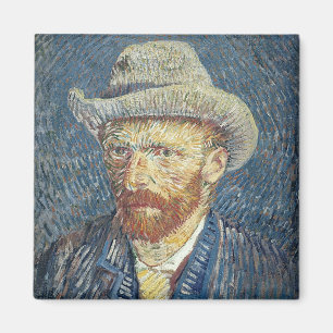 Imán Vincent van Gogh   Autoretrato con Gorra Felt