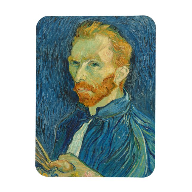 Imán Vincent van Gogh | Autorretrato, 1889 (Vertical)