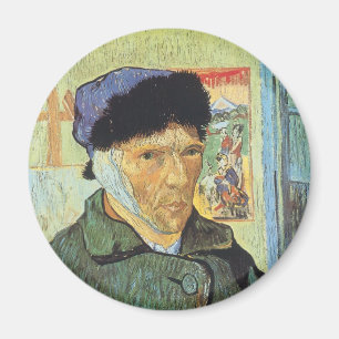 Imán Vincent van Gogh - Autorretrato con la oreja venda