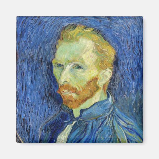 Imán Vincent van Gogh - Autorretrato con paleta (Frente)
